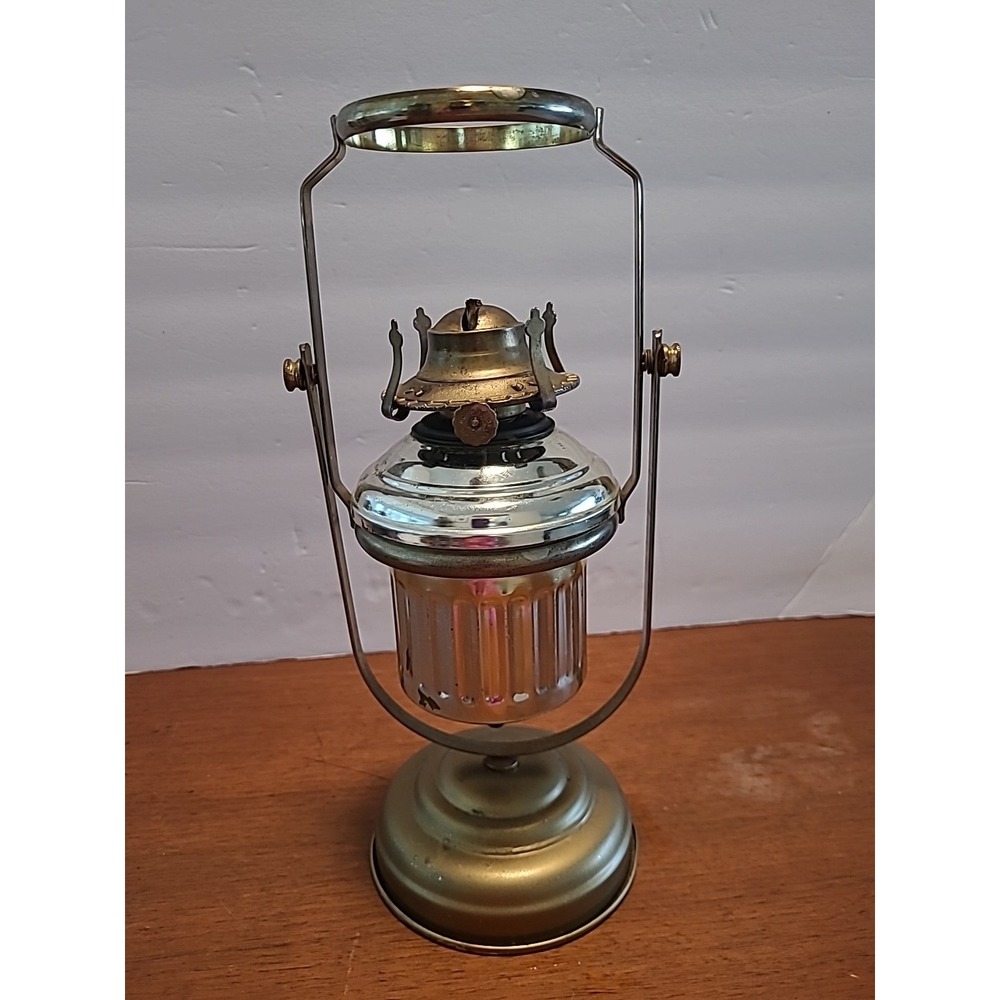 Vintage Brass Nautical Gimbal Swivel Oil Lamp Wall/Table Mount